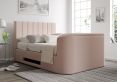 Berkley Upholstered Linea Powder Ottoman TV Bed - Bed Frame Only