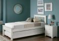 Atlantis White Wooden Single Guest Bed Including Underbed