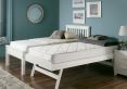 Atlantis White Wooden Single Guest Bed Including Underbed