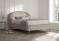 Eclipse Upholstered Bed Frame - Double Bed Frame Only - Naples Silver