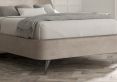 Eclipse Upholstered Bed Frame - Double Bed Frame Only - Naples Silver