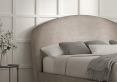 Eclipse Upholstered Bed Frame - Single Bed Frame Only - Naples Silver