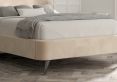 Eclipse Upholstered Bed Frame - Compact Double Bed Frame Only - Savannah Almond