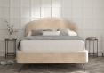 Eclipse Upholstered Bed Frame - Double Bed Frame Only - Savannah Almond