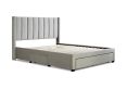 Elegance Champagne Upholstered King Size Drawer Bed Frame Only