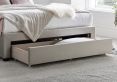 Elegance Champagne Upholstered King Size Drawer Bed Frame Only