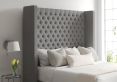 Emma Classic 4Drw Continental King Size Arran Pebble Headboard & Base