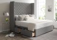 Emma Classic 4Drw Continental Double Arran Pebble Headboard & Base