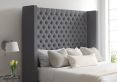 Emma Classic 4 Drw Continental Gatsby Platinum Headboard and Base Only