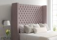 Emma Classic 4 Drw Continental Gouache Raspberry Headboard and Base Only