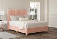 Empire Arlington Candyfloss Upholstered King Size Floor Standing Headboard and Shallow Base On Legs