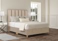 Empire Heritage Mink Upholstered Compact Double Floor Standing Headboard and Shallow Base On Legs