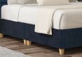 Empire Heritage Royal Upholstered Compact Double Floor Standing Headboard and Shallow Base On Legs
