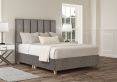 Empire Heritage Steel Upholstered Compact Double Floor Standing Headboard and Shallow Base On Legs