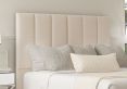 Empire Carina Parchment Upholstered Super King Size Floor Standing Headboard and Shallow Base On Legs