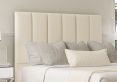 Empire Teddy Cream Upholstered Single Headboard and End Lift Ottoman Base