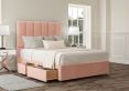 Empire Arlington Candyfloss Upholstered King Size Headboard and Continental 2+2 Drawer Base