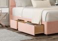Empire Arlington Candyfloss Upholstered Compact Double Headboard and Continental 2+2 Drawer Base