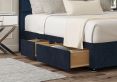 Empire Heritage Royal Upholstered Compact Double Headboard and Continental 2+2 Drawer Base
