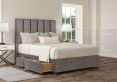 Empire Heritage Steel Upholstered Super King Size Headboard and Continental 2+2 Drawer Base