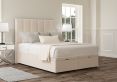 Empire Carina Parchment Upholstered Double Headboard and End Lift Ottoman Base