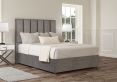 Empire Heritage Steel Upholstered Compact Double Headboard and 2 Drawer Base