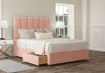 Empire Arlington Candyfloss Upholstered Double Headboard and 2 Drawer Base