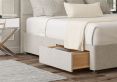 Empire Arlington Ice Upholstered Double Headboard and 2 Drawer Base