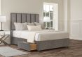 Empire Heritage Steel Upholstered Double Headboard and 2 Drawer Base
