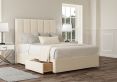 Empire Teddy Cream Upholstered King Size Headboard and 2 Drawer Base