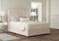 Empire Carina Parchment Upholstered Double Headboard and Side Lift Ottoman Base