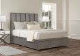 Empire Heritage Steel Upholstered Single Headboard and Side Lift Ottoman Base