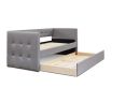 Esprit Fossil Grey Upholstered Single Day Bed Frame Only