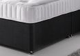 Essentials 1000 Upholstered Divan Bed Base and Mattress - Single Base and Mattress Only - Glitz Silver - Non Storage