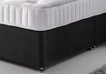 Essentials 1000 Upholstered Divan Bed Base and Mattress - Single Base and Mattress Only - Linoso Slate - 2 Drawer