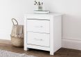 Essentials 2 Drw White Bedside