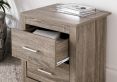 Essentials 2 Drw Rustic Oak Bedside