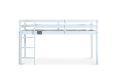 Essentials White Wooden Single Mid Sleeper Bed Frame