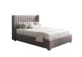 Essentials Winged Grey Ottoman Double Bed Frame