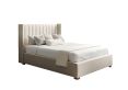 Essentials Winged Off White Ottoman Double Bed Frame