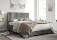 Naples Ottoman Eire Linen Grey Compact Double Bed Frame Only