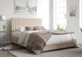 Naples Ottoman Eire Linen Off White Double Bed Frame Only