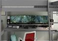 Estella Grey High Sleeper Bed Frame With Gaming Desk