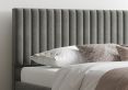Naples Ottoman Granite Kimiyo Linen Single Bed Frame Only