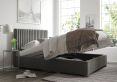 Naples Ottoman Granite Kimiyo Linen Single Bed Frame Only