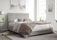Naples Ottoman Silver Kimiyo Linen Single Bed Frame Only