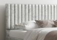 Naples Ottoman Silver Mirazzi Velvet Single Bed Frame Only