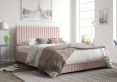 Naples Ottoman Pastel Cotton Tea Rose Single Bed Frame Only