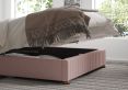 Naples Ottoman Pastel Cotton Tea Rose Single Bed Frame Only