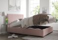 Naples Ottoman Pastel Cotton Tea Rose Single Bed Frame Only